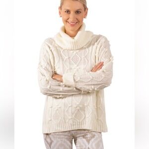 Gretchen Scott Cozy Cream Turtleneck Sweater